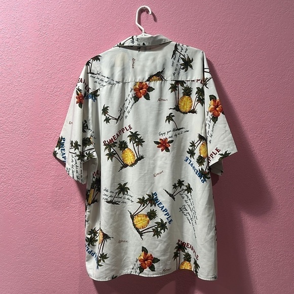 KOMAN Men’s Hawaiian Button Down Short Sleeve Shirt Size XL - Picture 3 of 5